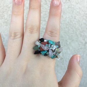 Colorful stone ring